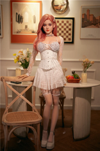 European Red-Haired Sexy Sex Doll Peggy