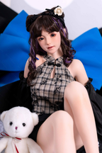 Cute Asian silicone sex doll with a small bust AZM970