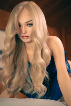 European blonde sex doll with small breasts AZM969