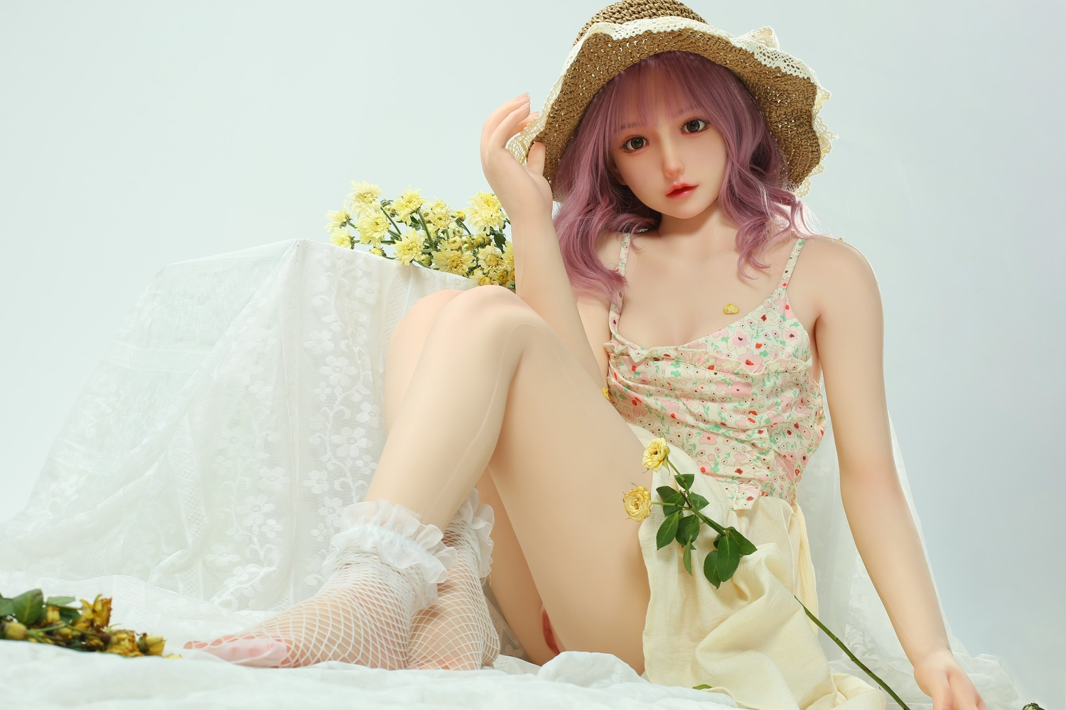 Cute Sexy Asian Silicone Sex Dolls Stella