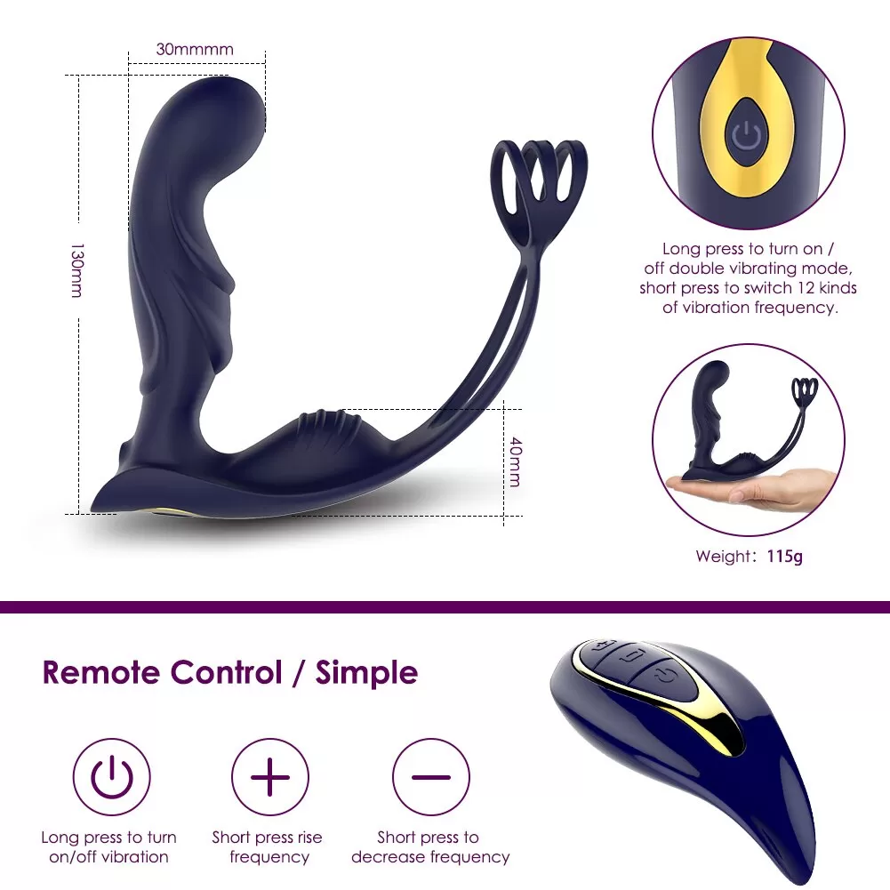 Male Prostate Massage Vibrator Anal B080