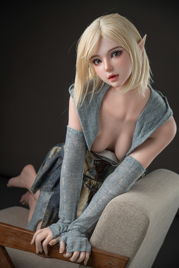 Cute Asian Blonde Silicone Sex Doll Riley