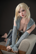 Cute Asian Blonde Silicone Sex Doll Riley