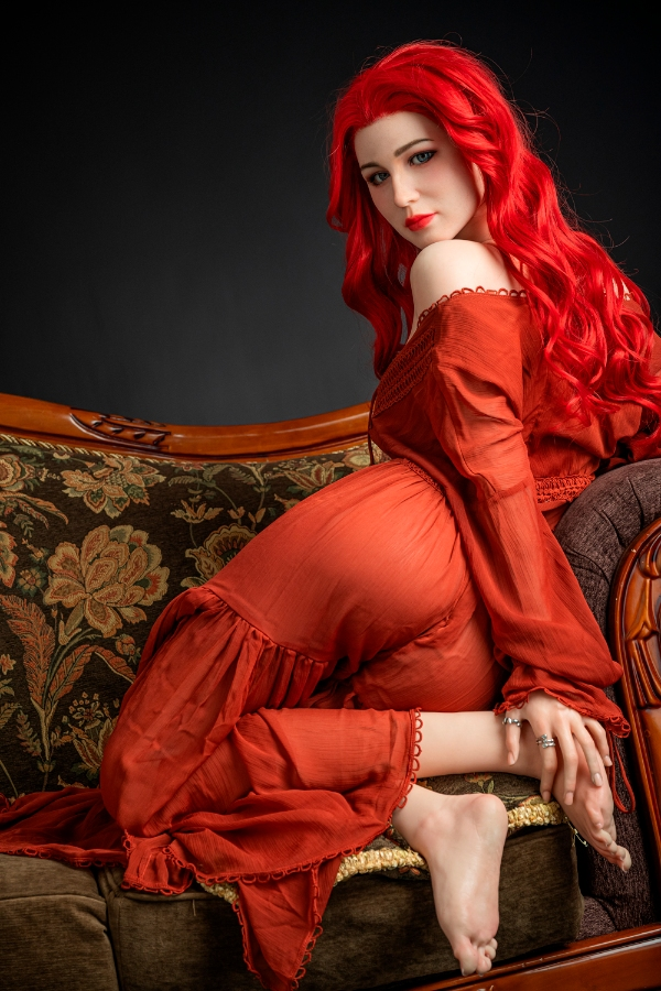 European Red-Haired Silicone Sex Doll gladys