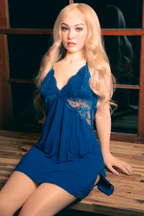 European blonde sex doll with small breasts AZM969